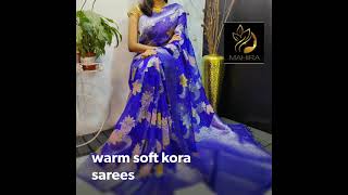 warm soft kora sarees screenshot 3