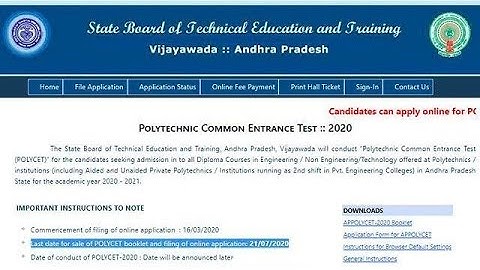 AP POLYCET Result 2020 likely to be Declared Today by SBTET,Check  Results online polycetap.nic.in