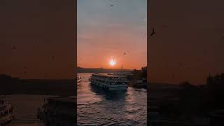 İstanbulda Muhteşem Gün Batımı