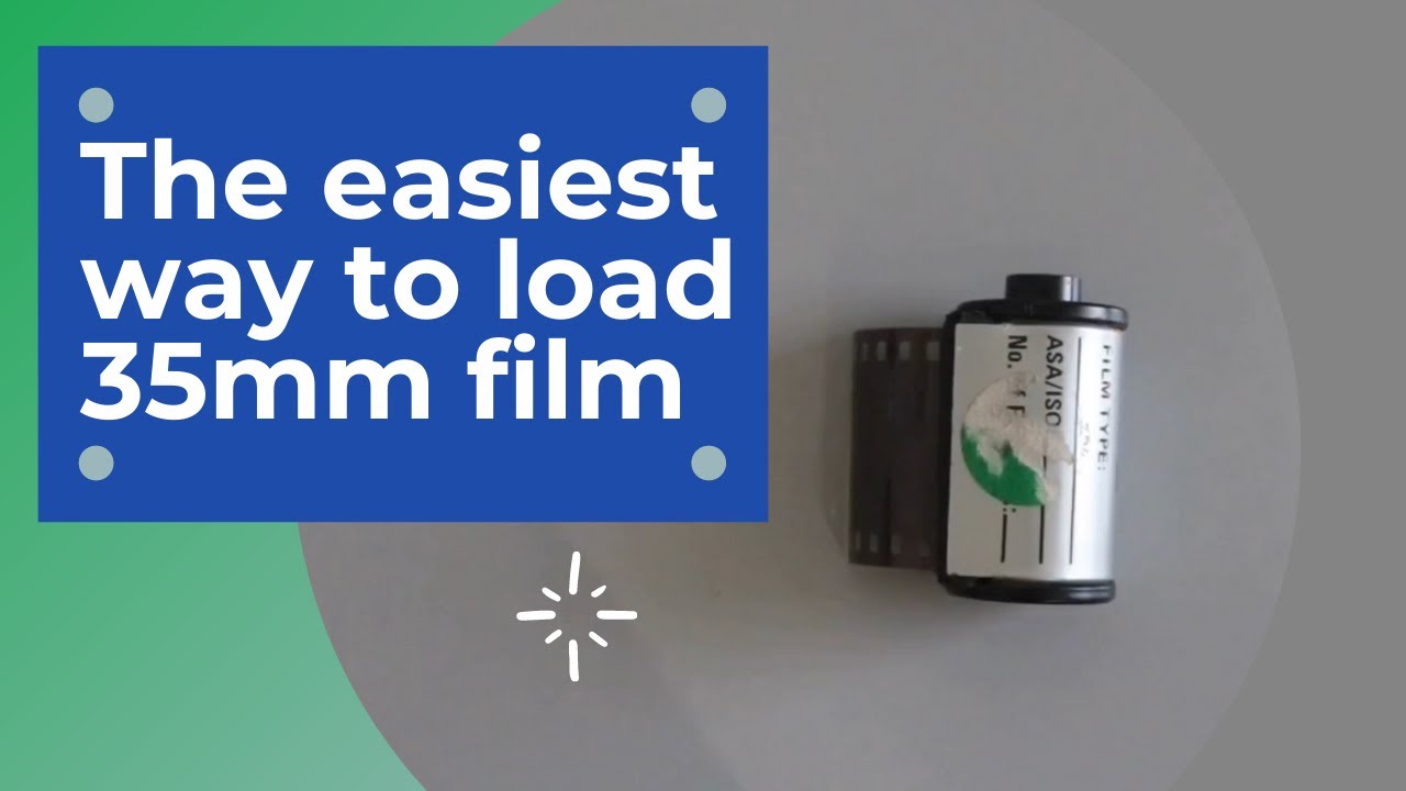 The easiest way to load 35mm film onto the reel 