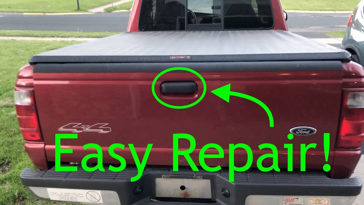 Ford Ranger Tailgate Handle Replacement 1999-2012 - YouTube