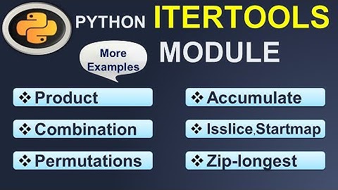 Python Itertools Module & Its Iteration Tutorial #38