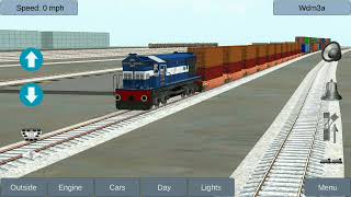 Train Sim Longest Goods ContenerWith WDM3A ABR (ABU ROAD) SHED Locomotive Gameplay screenshot 1
