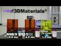 초고속 3D프린팅, 100um 레이어당 1.3초 출력 스피드 (모노LCD vs. 일반LCD) 3DMaterials 프린팅 레진