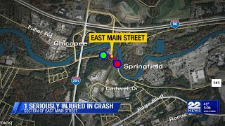 One person seriously injured after car crash in Chicopee