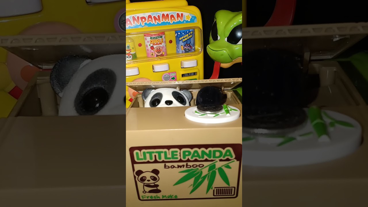 🐼🟢🐼🟢 CUTE PANDA BOX COINS BANK