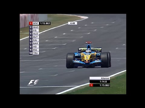 F1 2006 Spanish GP End of Q3 - The last time without the Chicane