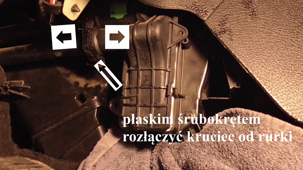 wymiana nagrzewnicy w peugeot 206 zaparowane szyby mokry dywanik