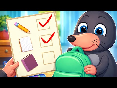 Benny Mole and Friends - CHECKLIST Cartoon for Kids 4K