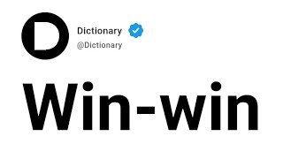 Win-win Meaning In English