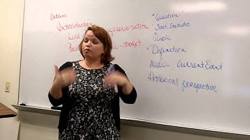 ENGL 1301, Paper 1, Introduction Lecture