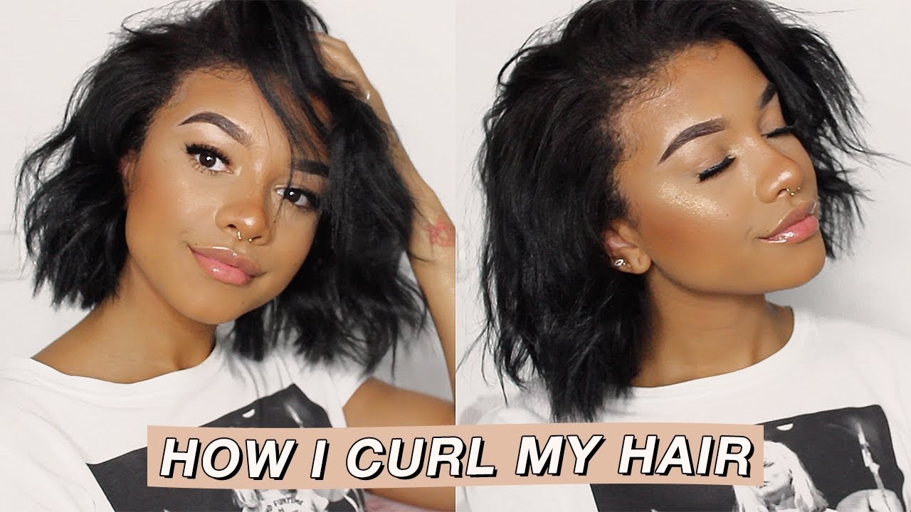 How To Curl Short Hair Short Hair Curling Tutorial