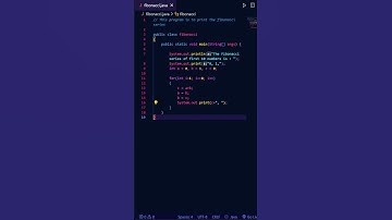 Fibonacci series | JAVA | Speed Code. #codingtutorials #dsa #programmer #fibonacciseries
