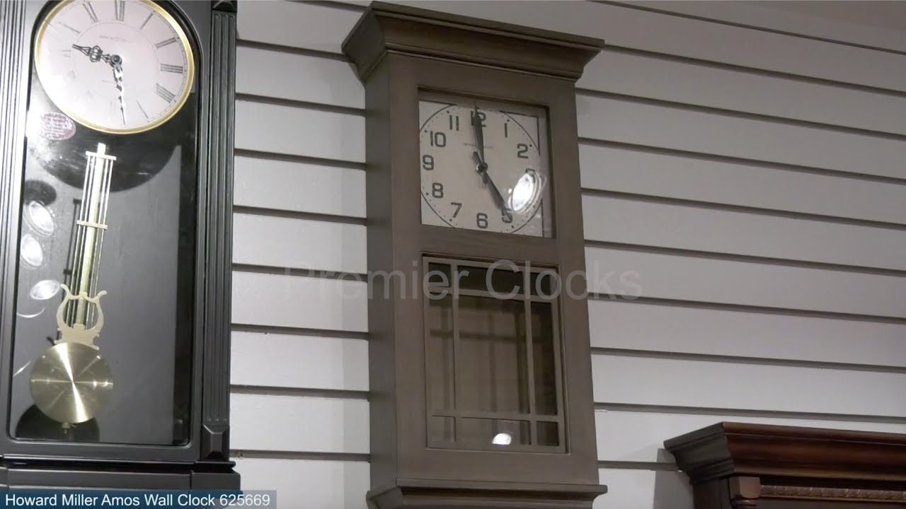 Howard Miller Amos Wall Clock 625669 at Premier Clocks YouTube