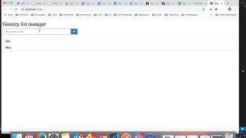 Angular Grocery List