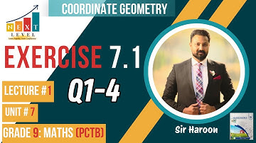 Class 9 Math| Exercise 7.1| Coordinate Geometry | PCTB New Book |Distance formula | Midpoint formula
