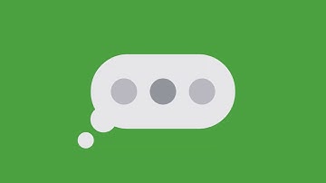 Text typing bubble animation green screen