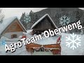 Winterdienst Oberösterreich Cabview Schneeräumung zur Almhütte Schneehöhe 80cm Agro Team Oberweng