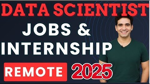 Top Data Science Jobs and Internship for  freshers 2025 | Remote Data Scientist Jobs