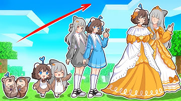 Chuyện Gì Xảy Ra Nếu Mèo Simmy Và Sammy Lớn Lên Thành Công Chúa Giàu Có Trong Minecraft