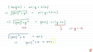 If z is a complex number satisfying the relation `|z+ 1|=z+2(1+i)`, then z is