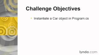 04 07 Challenge Create and instantiate a class
