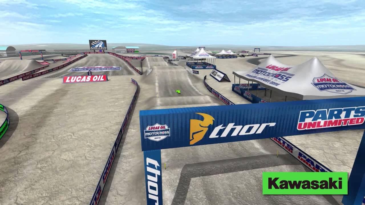 Miller Motorsports Park Animated Motocross Track Map 2014 Utah