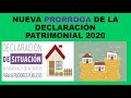 Soy Docente: NUEVA PRORROGA DE LA DECLARACIÓN PATRIMONIAL 2020