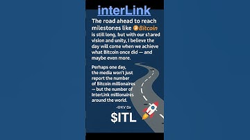 #interlink #ITLG #ITL Bitcoin vs $ITL