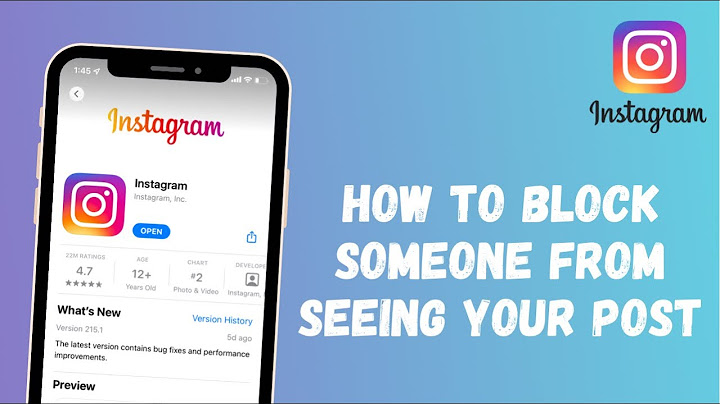 How to block someone from viewing your instagram post