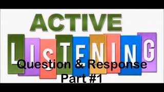 QUESTION & RESPONSE (Easy Practice of Listening Skills for TOEIC Bridge) P.#1