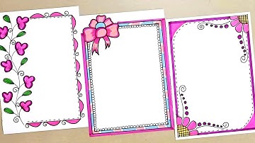 Border designs|Project work design|Project border design|Assignment front page design|Design borders