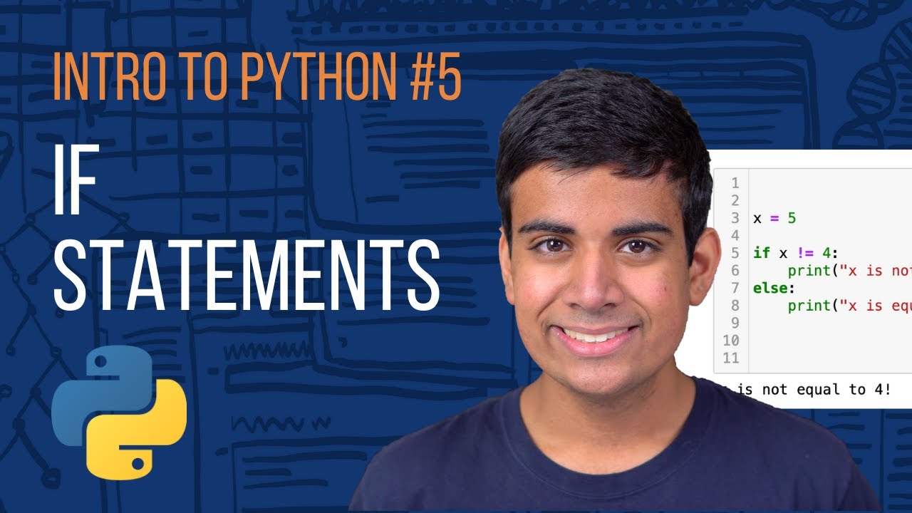 Introduction to Python #5 - Boolean Expressions and if-Statements - YouTube