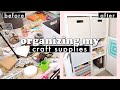 ORGANIZING MY CRAFT ROOM SUPPLIES || Actually Alli