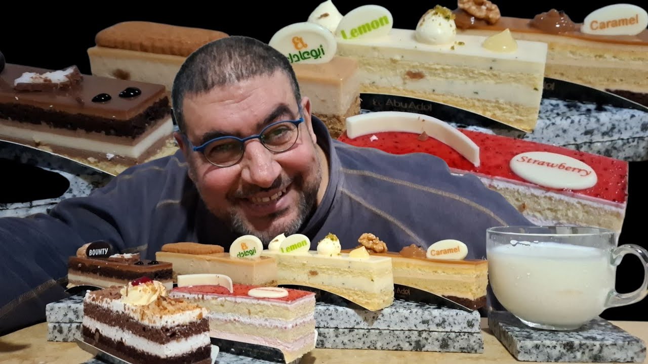 الاكيل تحدي نصف دستة جاتوه كراميل جاتوه ليمون 🍋 جاتوه لوتس جاتوه بونتي جاتوه فراولة 🍓 جاتوه شيكولاتة