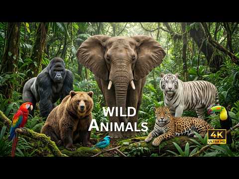 Wild Animal Discovery | 4K Ultra HD 60FPS | Stunning Wildlife Moments