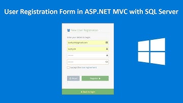ASP.NET MVC #37 - User Registration Form in ASP.NET MVC with SQL Server | FoxLearn