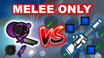 MELEE vs. MINI-GUN + HACKER! || Melee Only Challenge || Surviv.io