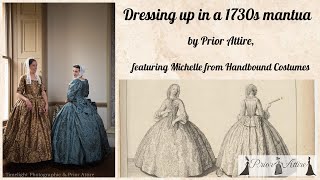 Dressing up in a 1730s mantua