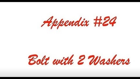 Tekla Bolt and 2 washers