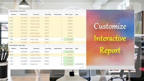 Customize Interactive Report using Actions Menu (Sort, Control Break, Highlight) - Part 12