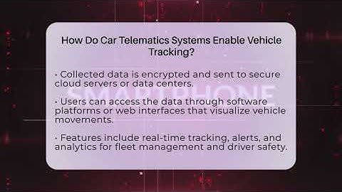How Do Car Telematics Systems Enable Vehicle Tracking? - Talking Tech Trends