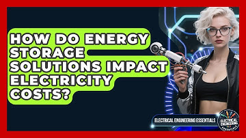 How Do Energy Storage Solutions Impact Electricity Costs? - Electrical Engineering Essentials