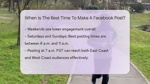 When Is The Best Time To Make A Facebook Post? - Everyday-Networking