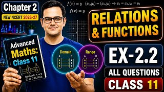 Class 11 Maths | Ex 2.2 Q1 to 9 | Chapter 2 Relations and Functions | New NCERT 2026-27