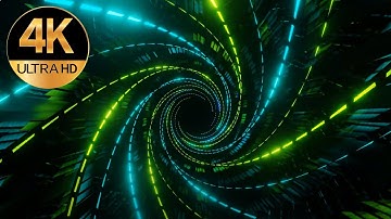 OLED 4k Abstract Black screen Mind Relaxing Sci-fi Night Light Screensaver Seamless Loop Animation