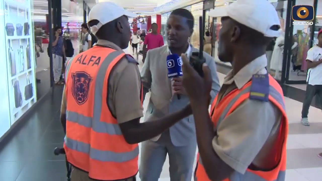 TV Sucesso foi impedida de filmagens no Baía Mall no âmbito de um caso de roubo de telemóvel.