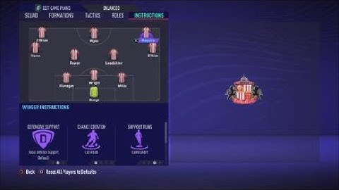 FIFA 21 Custom Tactics - Recreate 3-4-3- of Sunderland  + Instructions - Replicate real system