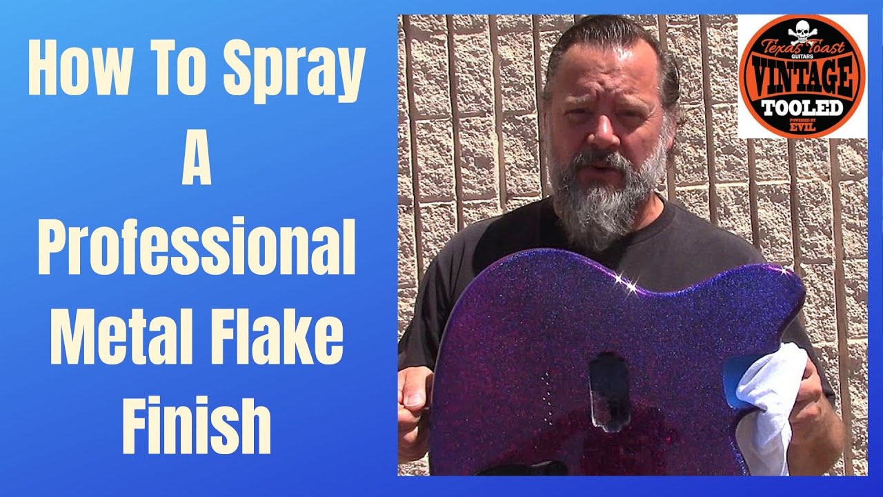 How To Spray A Professional Metal Flake Finish - YouTube