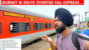 A Route Diverted Journey In 12779 Goa Express.... *Braganza Ghat Ki Jagah Khandala Ghat Se Aayi*
